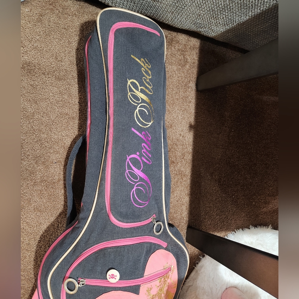 Vintage Victoria's Secret VS PINK Rare Guitar Case Tote Travep Bag - Picture 8 of 13